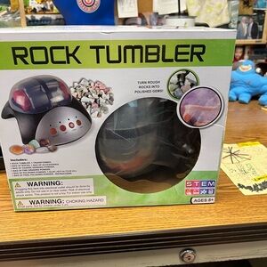 stem Rock Tumbler Toy - Black, Silver, Purple